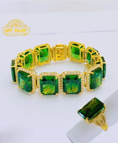 Set Lắc + Nhẫn Đá Màu Nam Phi 610