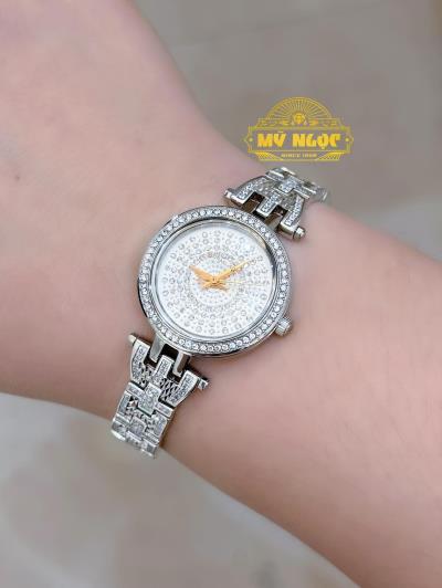 Đồng Hồ Nữ Vàng 610 Xi Trắng