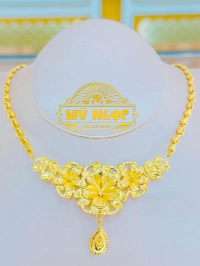 Dây Liền Mặt Hoa 24K