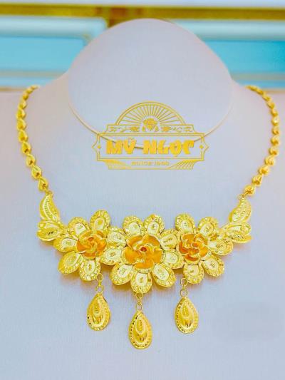Dây Liền Mặt Hoa 24K