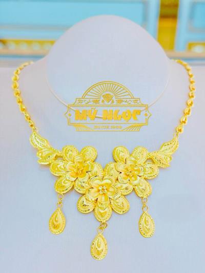 Dây Liền Mặt Hoa 24K